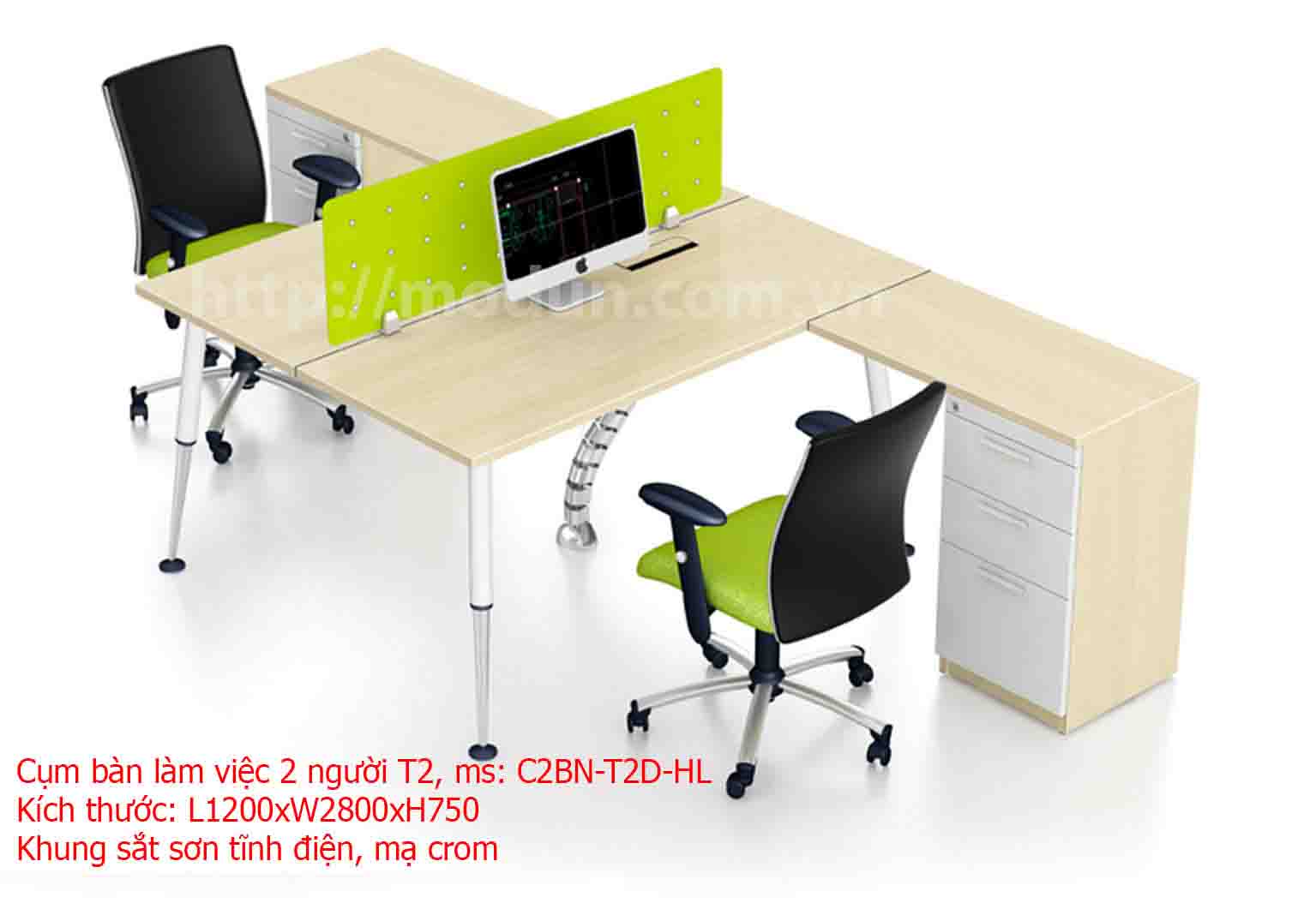 Bàn Làm Việc C2BN-MDT2D-HL