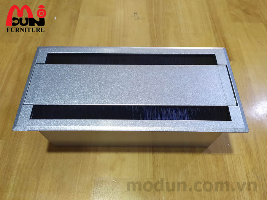 Hộp Điện Nhôm Âm Bàn Mở Nắp 2 Bên HD-MDS01W3